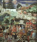 Benozzo Gozzoli Procession of the Magus Melchoir Sweden oil painting reproduction